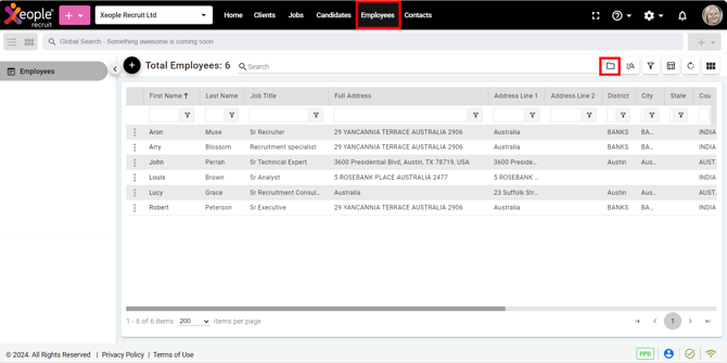 Employee Landing Page - Three-dot - Folders