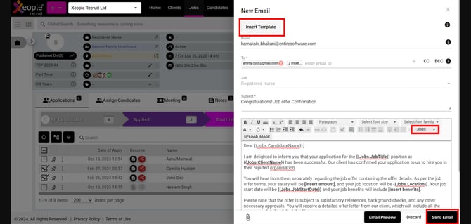 New Email - Send Email 